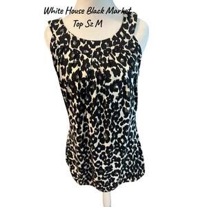 Chic Leopard Print Top by White House Black Market - Size S/M